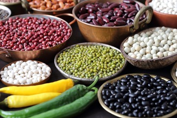 Beans, peas and lentils.