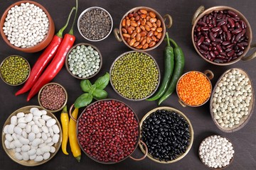 Beans, peas and lentils.