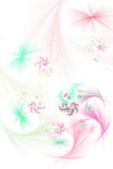 Viele kleine bunte Wirbel