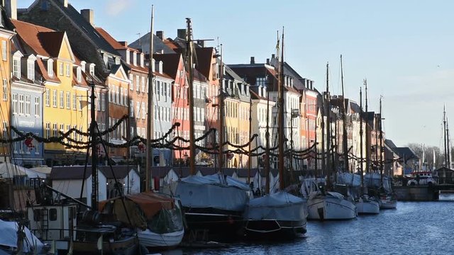 Nyhavn Canal in Copenhagen, Denmark