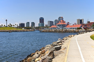 Long Beach marina California.