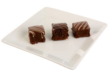 Chocolate cake cube