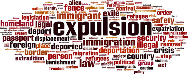 Expulsion word cloud