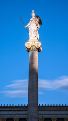 Sunset view of Academy of Athens, Attica, Greece