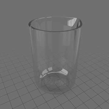 Glass laboratory beaker