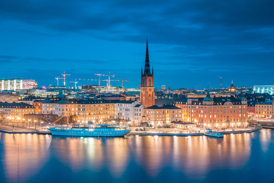 Stockholm skyline panorama in twilight, Sweden © JFL Photography
