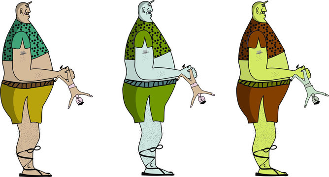 Personaje de un ogro. 