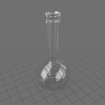 Glass laboratory volumetric flask