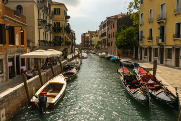 Fototapeta na wymiar Venice Canal and Walkway