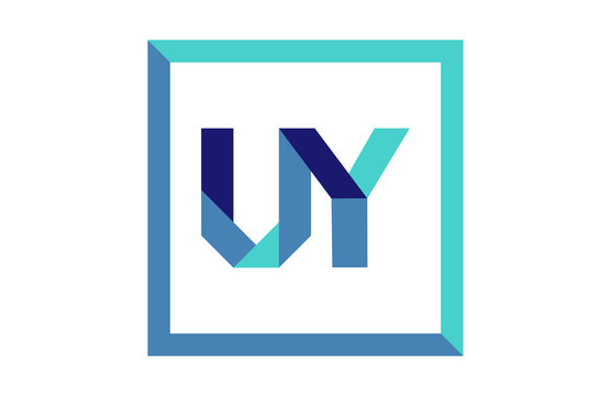 UY Square Ribbon Letter Logo