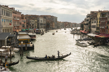 Fototapeta na wymiar Venice Canal and Gondola