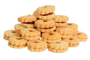 Sandwich cookies with jam