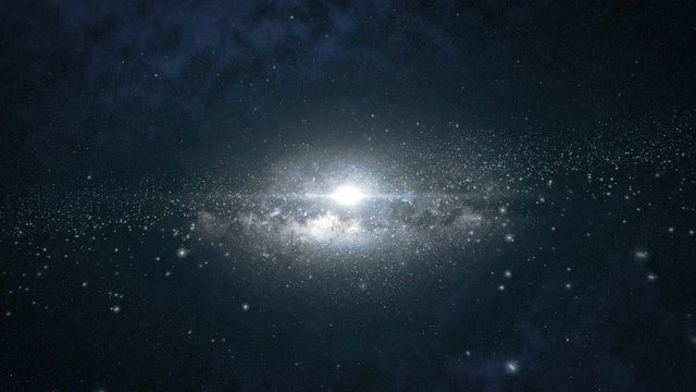 The birth of the universe in space, a big bang