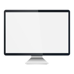 Computer Apple iMac Pro isolated on a white background. To present your application and web design. Layers are orderly and easily ediable. Vector - stock