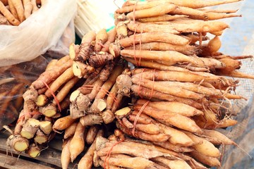 ginger root at market