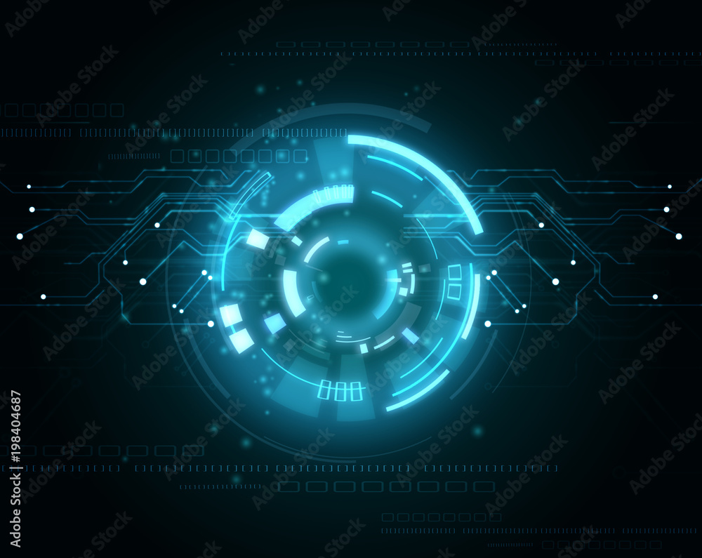 Poster background conceptual image of digital 3d