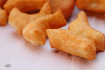 Deep-fried dough stick at market