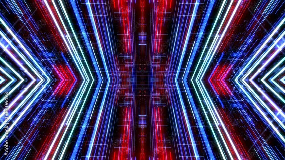 Poster abstract technology pattern with connecting lines and dots. digital scientific, matrix particles gri