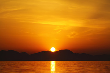 Naklejka premium A small seaside town Turgutreis