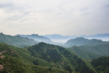 Fototapeta na wymiar Great Wall in Jinshanling, Hebei of China