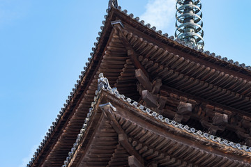 Fototapeta na wymiar under a temple 