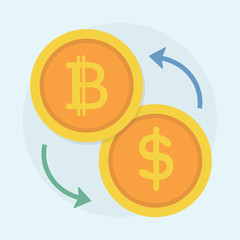 Illustration of bitcoin concept