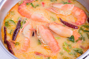Tom Yum Goong, Tasty spicy food Of Thailand