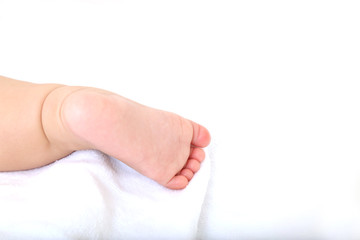 赤ちゃんの足、ボディーパーツ、アップ