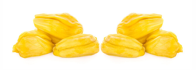 Ripe Jackfruit isolated on white background