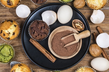 Muffin Cake, tea cake, chocolate cake, walnut cake,