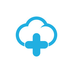 Medical Cloud Logo Icon Design