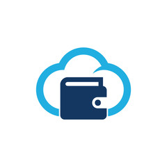 Wallet Cloud Logo Icon Design