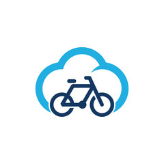 Bike Cloud Logo Icon Design