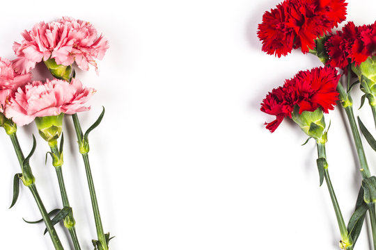 Carnations, happy mother's day, greeting cards