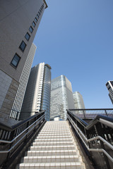 Naklejka premium 大阪中之島のビル群