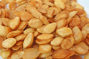 Dry-fry Dolichos bean , Deep fry until golden on white plate
