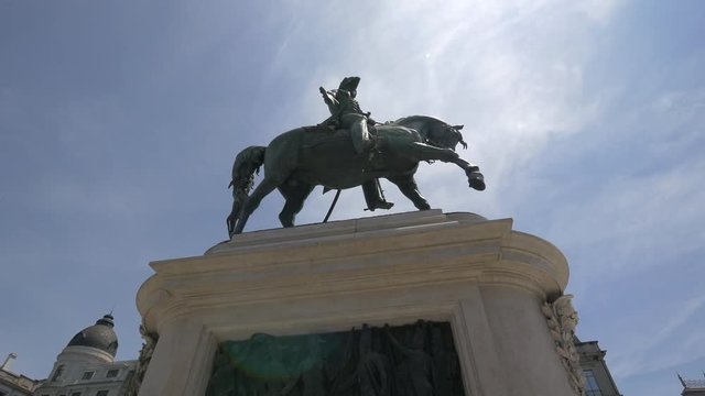The statue of Dom Pedro IV in Porto