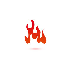 Fire and flames logo graphic template