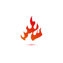 Fire and flames logo graphic template