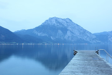 Obraz premium Summer Lake Austria Vacaion Travel Landscape