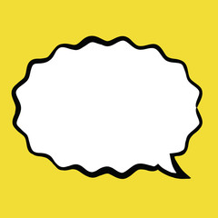 American comic style speech balloon