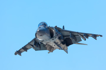 AV-8B Harrier hovering 