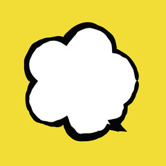 American comic style speech balloon