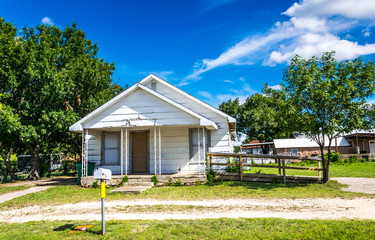 Fototapeta na wymiar Rural life in the USA. Cozy family house in Texas