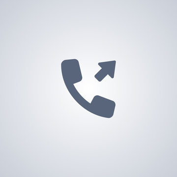 Outgoing call vector icon