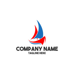 Fototapeta premium abstract yacht logo