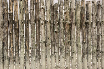 Weathered wooden logs background