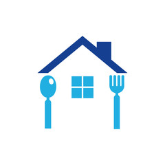 House Food Logo Icon Design