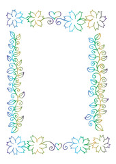 Beautiful flower frame.