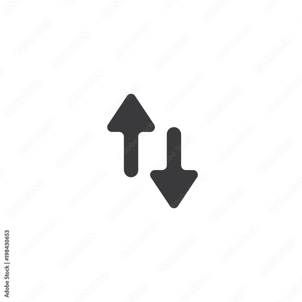 Aufkleber data transfer icon. isolated perfect pixel arrow icon with flat style in white background for ui, ap